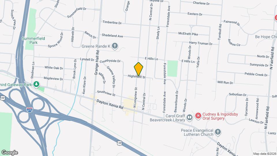 1668 N Longview St Map and Location Details