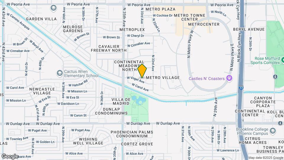 9601 N 34th Ave Map and Location Details