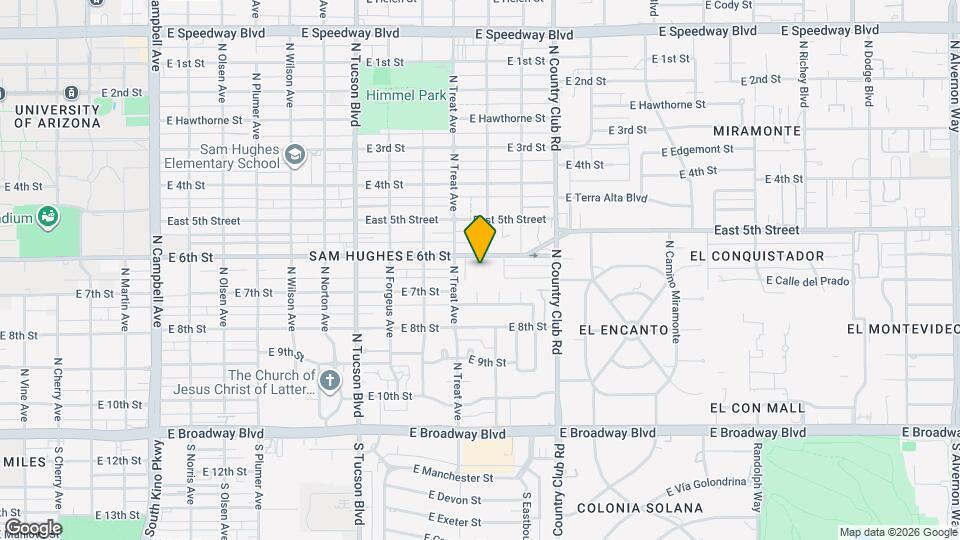 2820 E 6th St, Unit 217 Map and Location Details