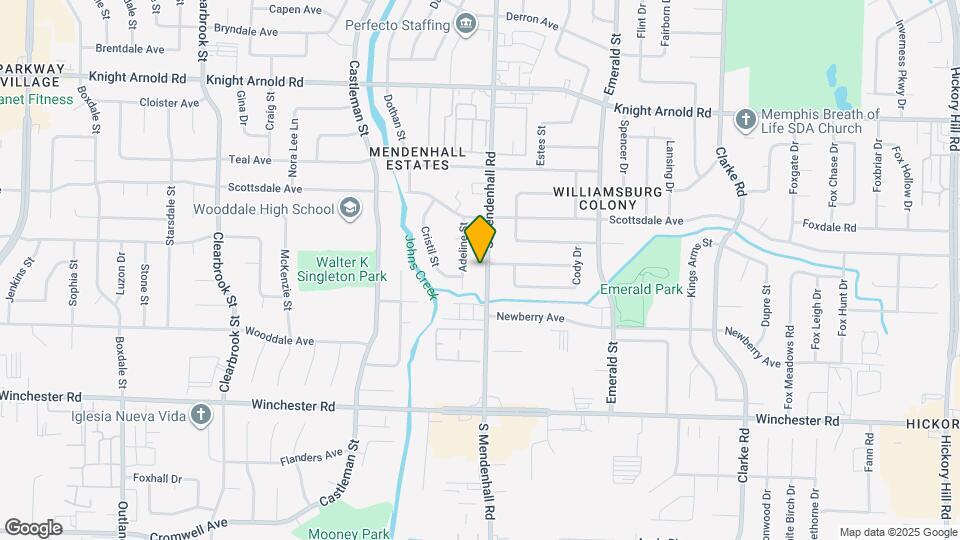 3411 S Mendenhall Rd Map and Location Details