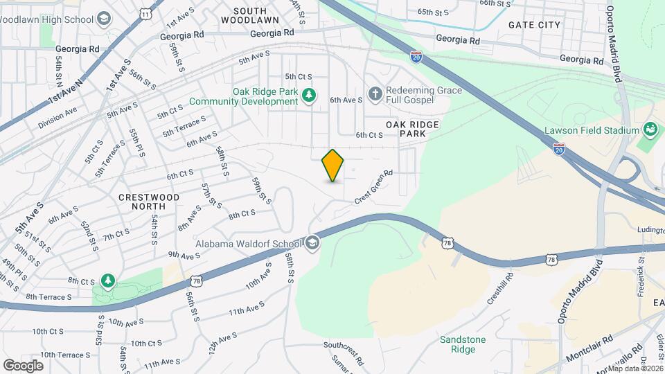 6101 Meadow Crest Cir Map and Location Details