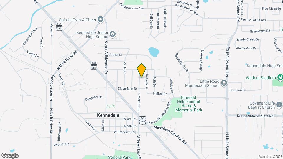 708 Crestview Dr Map and Location Details