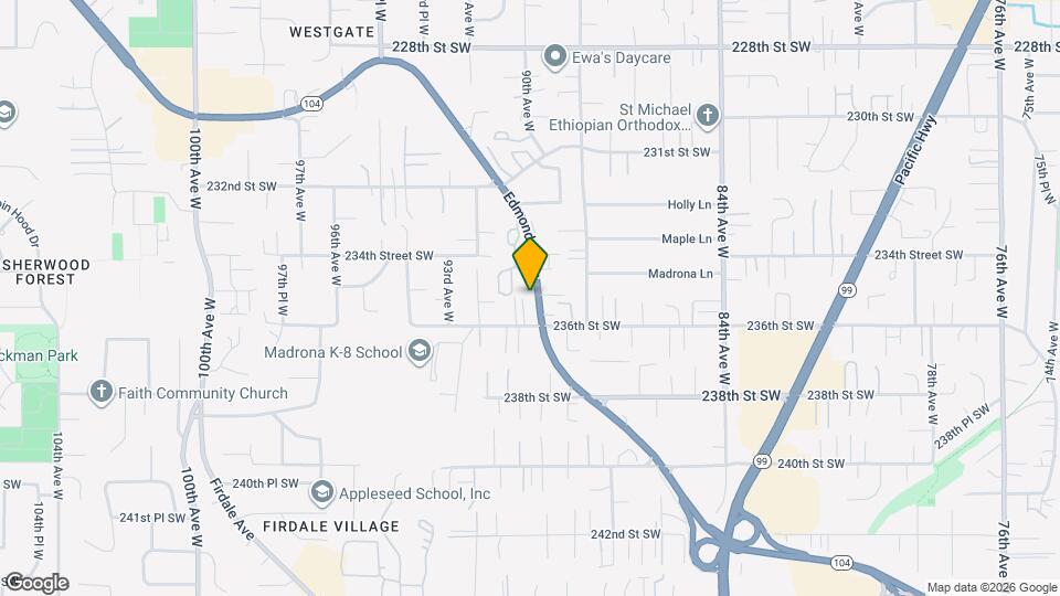 9017 236th St SW, Unit D Map and Location Details