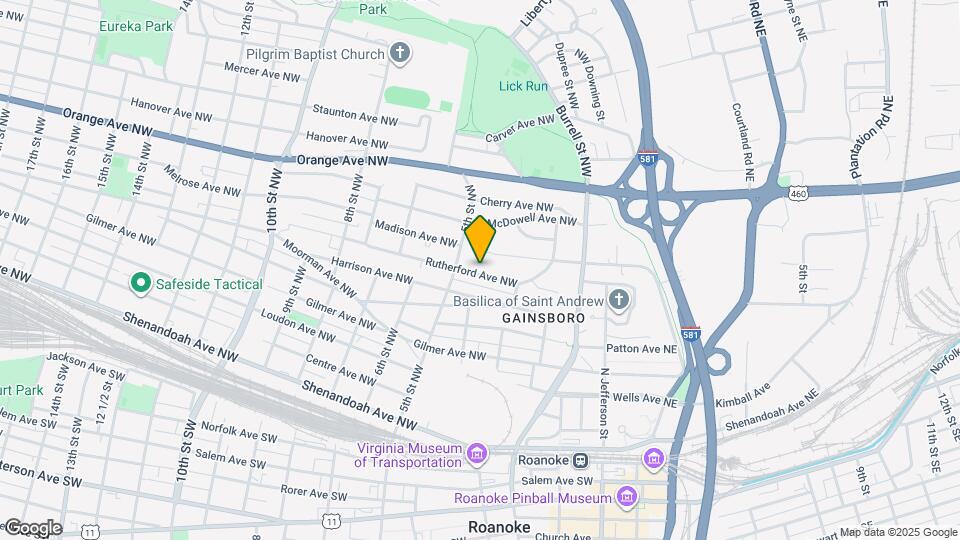 401 Rutherford Ave NW Map and Location Details