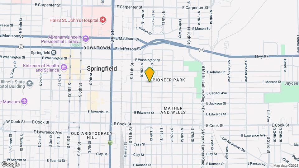 1222-1224 E Monroe St Map and Location Details