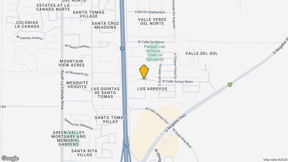 18350 S Avenida Arroyo Seco Map and Location Details