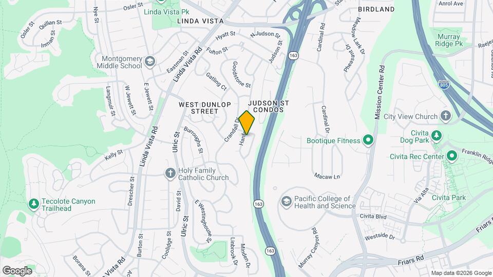 2127 Hanford Dr Map and Location Details