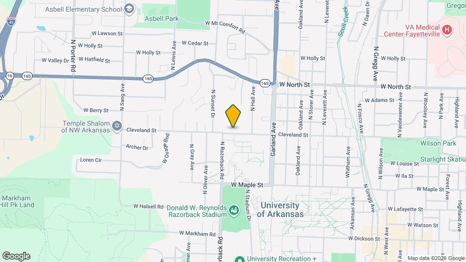 1336 W Cleveland St Map and Location Details