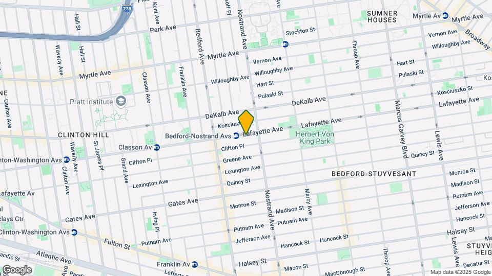 558 Lafayette Ave Map and Location Details