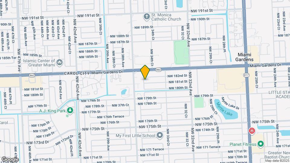 3513 NW 181st St Map and Location Details