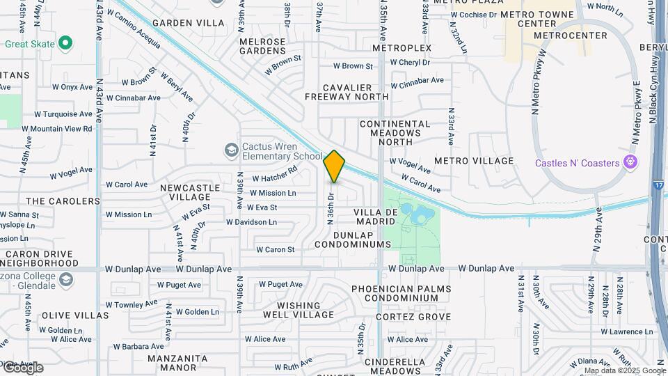 9409 N 36th Dr Map and Location Details