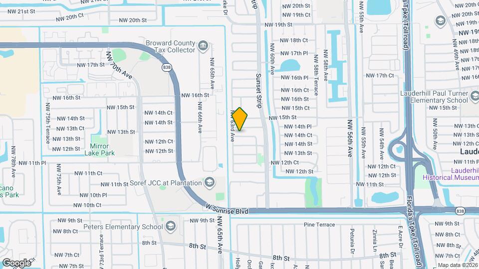6281 NW 14th Ct Map and Location Details