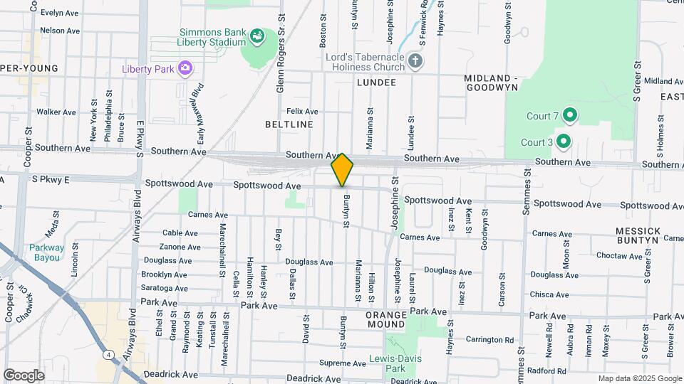 2693 Spottswood Ave Map and Location Details