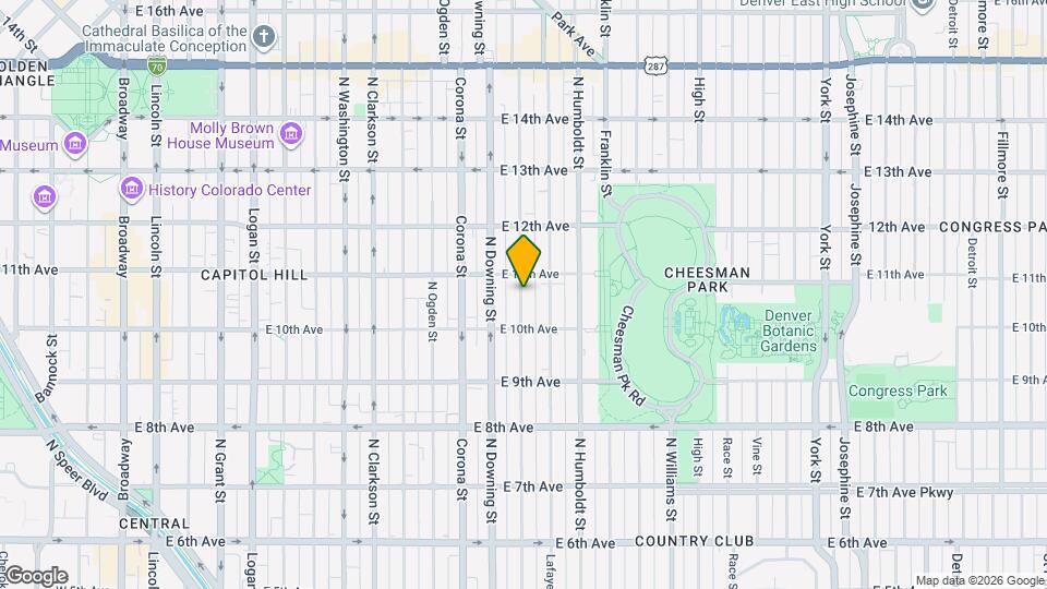 1056 N Marion St Map and Location Details