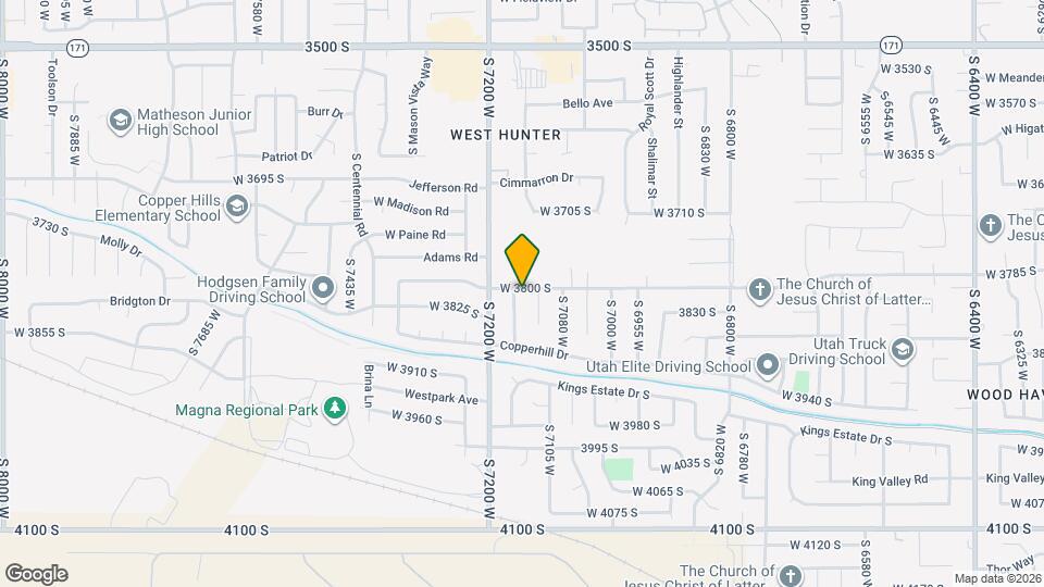 3809 S 7160 W Map and Location Details