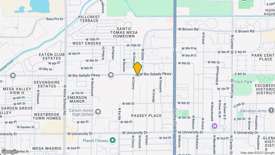 645 W Rio Salado Pkwy Map and Location Details