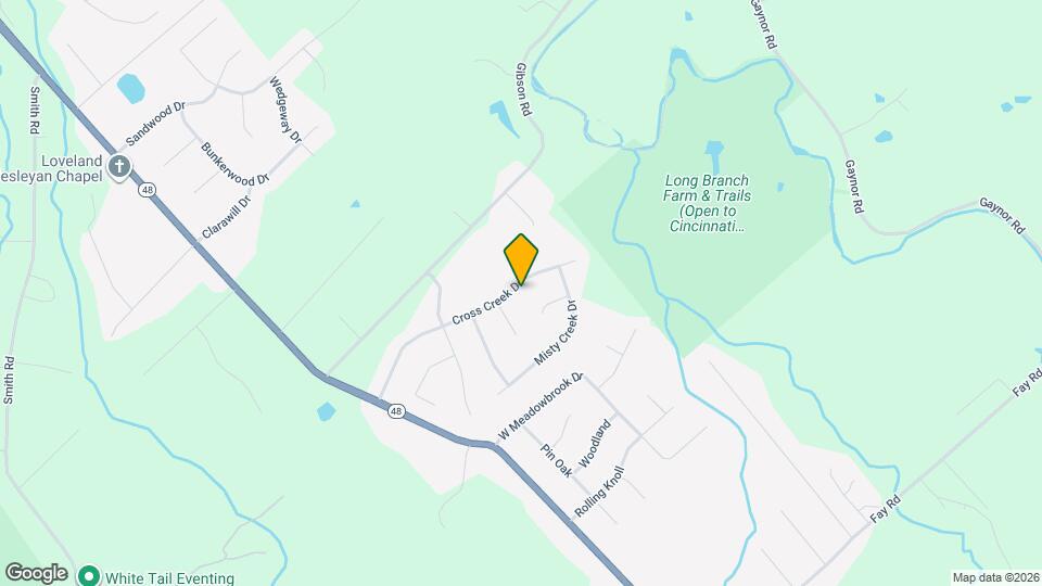 1317 Cross Creek Dr Map and Location Details