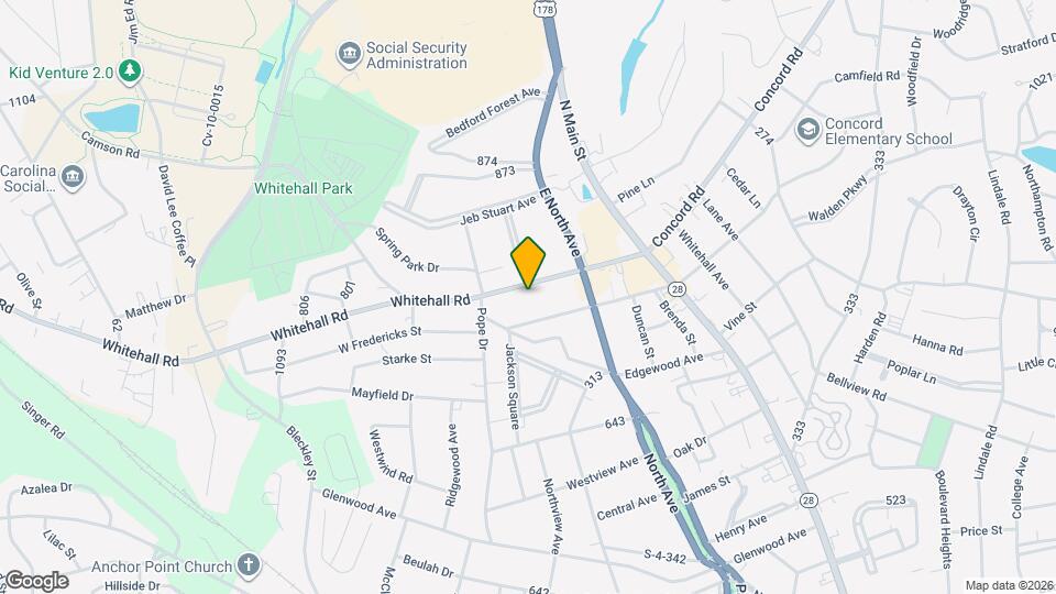 217 Whitehall Rd Map and Location Details