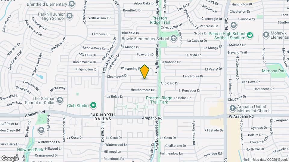 7405 Alto Caro Dr Map and Location Details