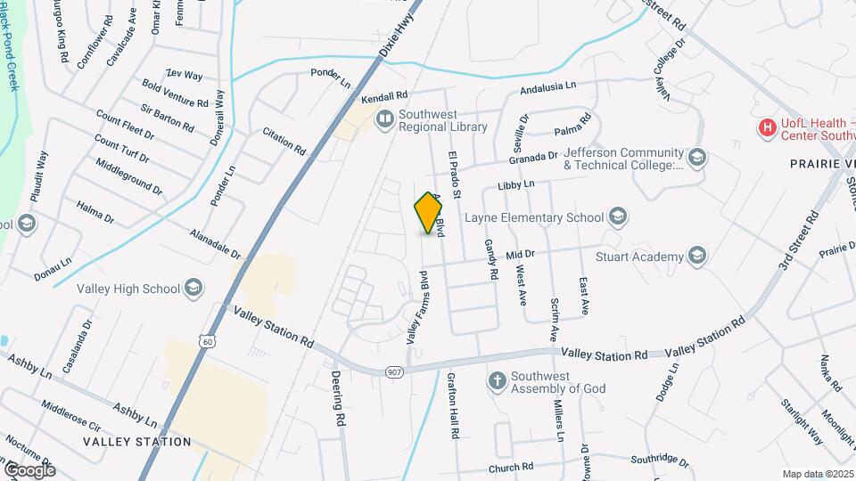 9825 Valley Farms Blvd Mapa y Detalles de la Ubicación