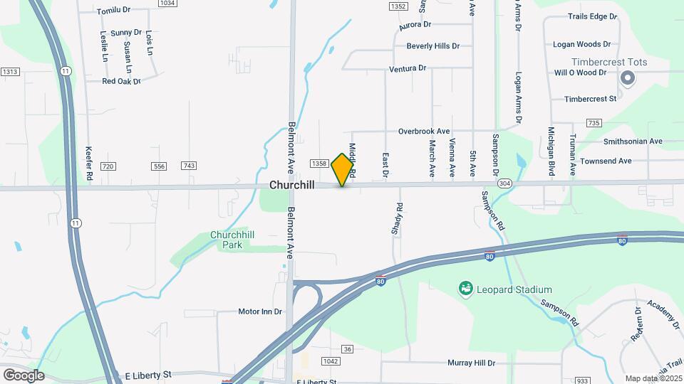 217 Churchill Hubbard Rd Map and Location Details