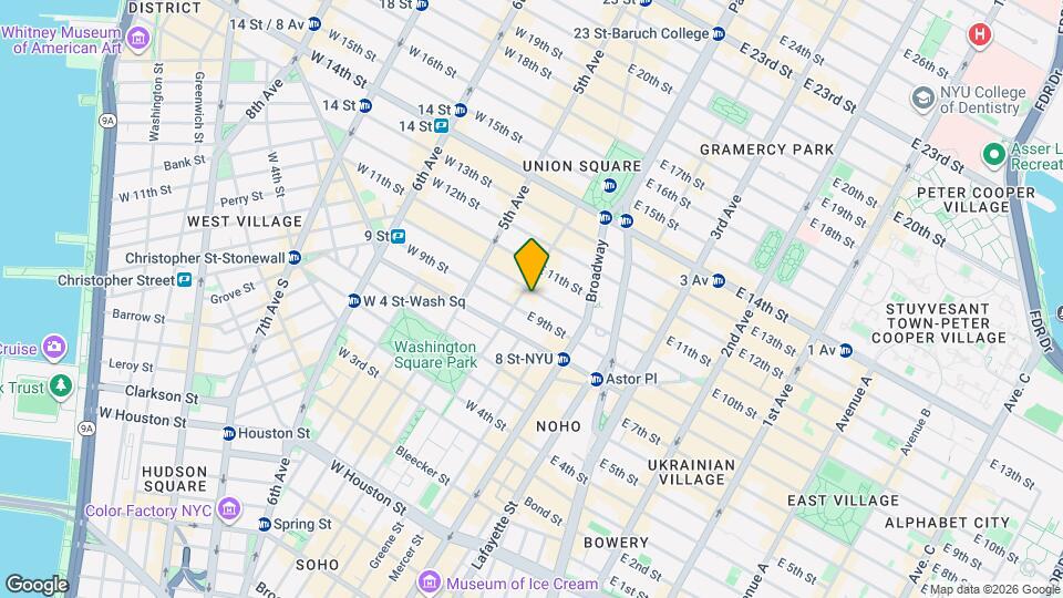 28 E 10th St Map and Location Details