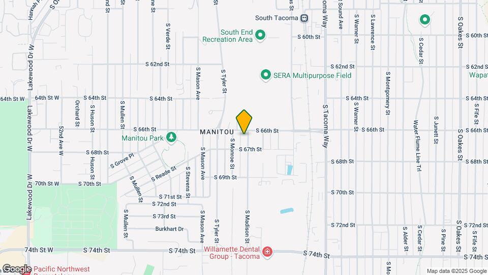 6608 S Madison St Map and Location Details