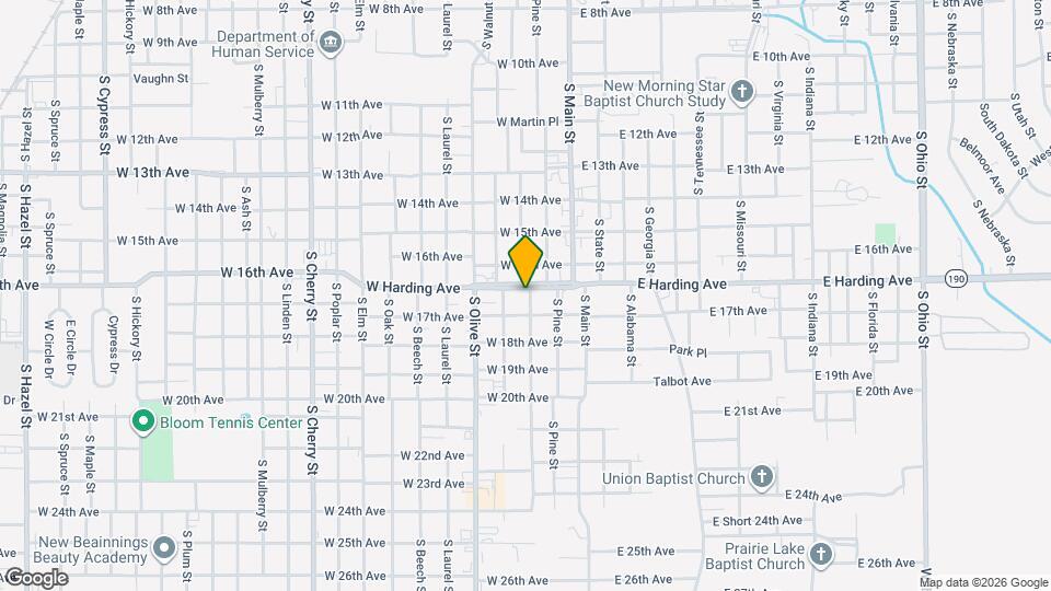 304 W Harding Ave Mapa y Detalles de la Ubicación