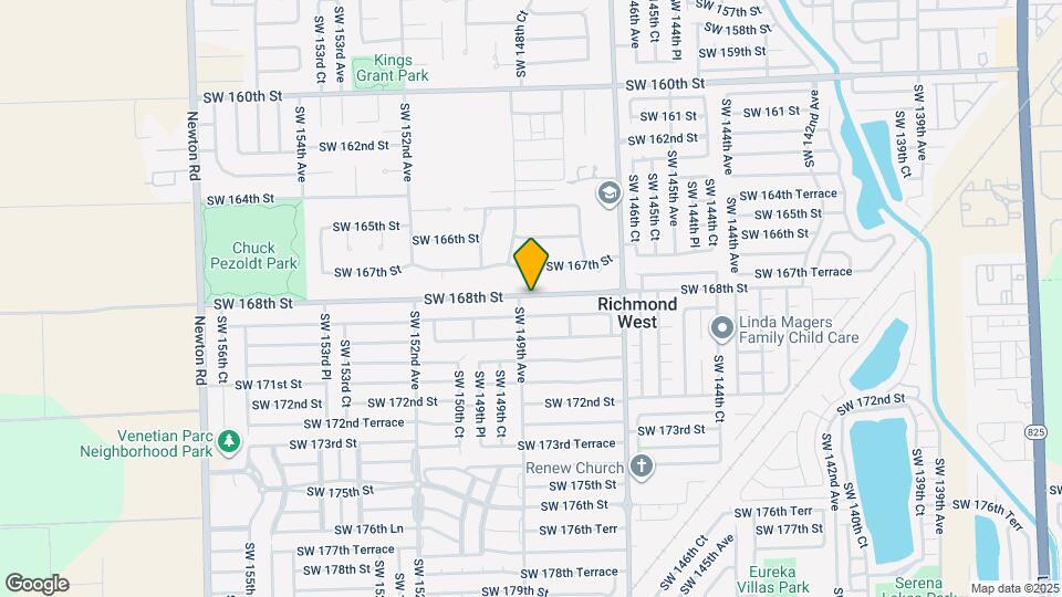 14880 SW 168th St Map and Location Details