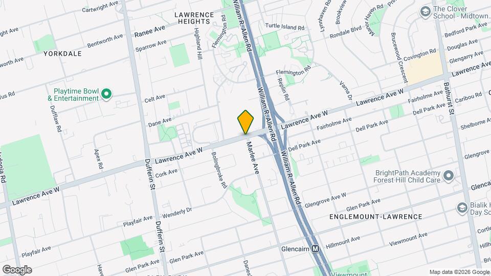 697 Lawrence Ave W, Unit SI ID1513073P Map and Location Details