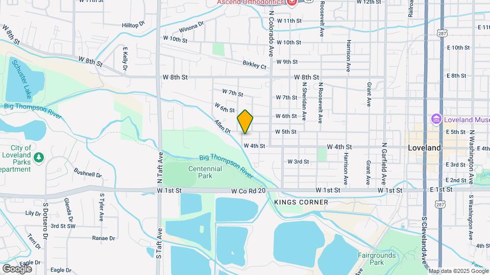 444 N Custer Ave Map and Location Details
