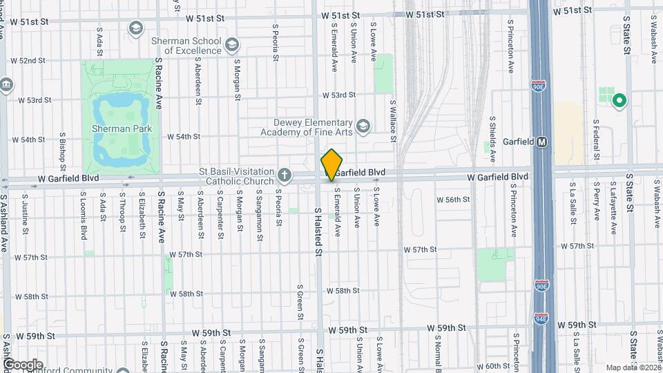 735 W Garfield Blvd Map and Location Details