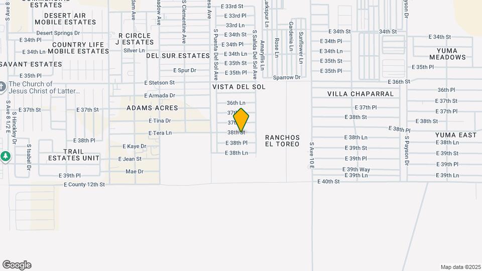 9673 E 38th St Map and Location Details