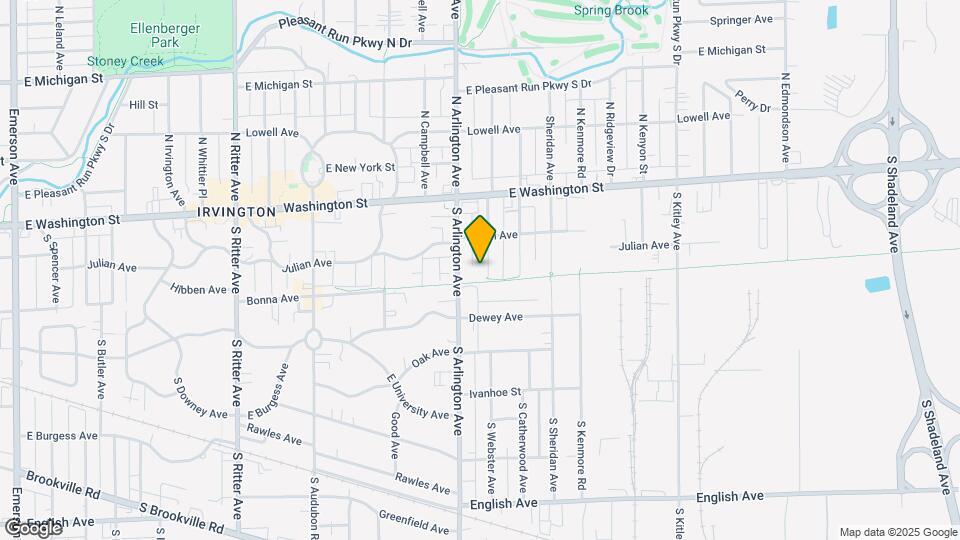 136 S Webster Ave Map and Location Details