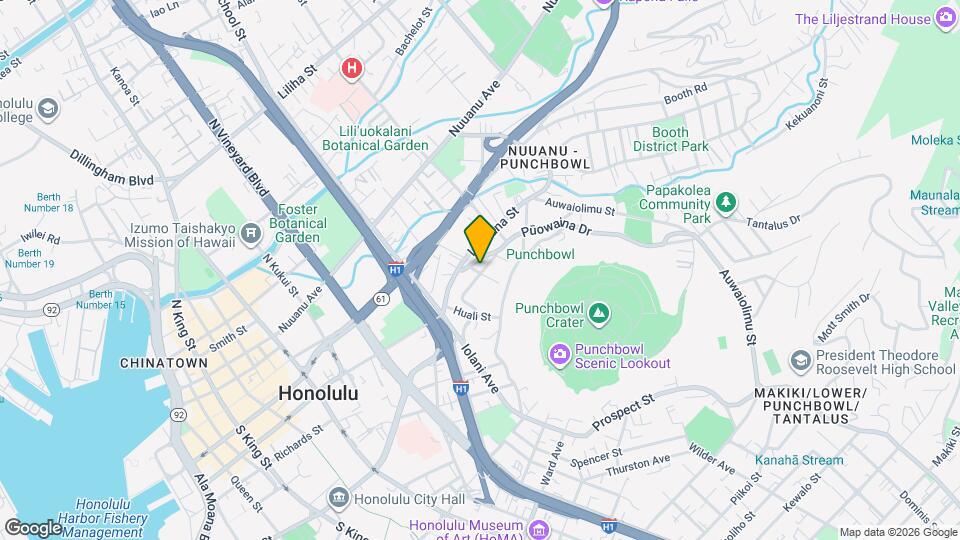 1695 Kamamalu Ave Map and Location Details