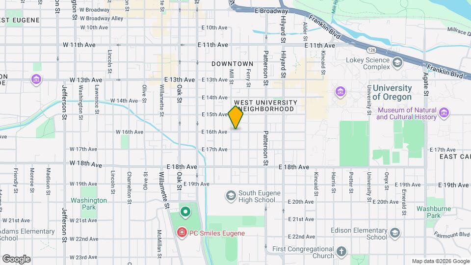 429 E 16th Ave Map and Location Details