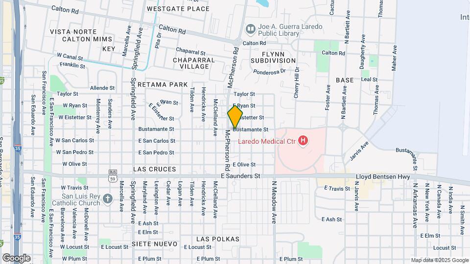 1215 Bustamante St-Unit -1 Map and Location Details