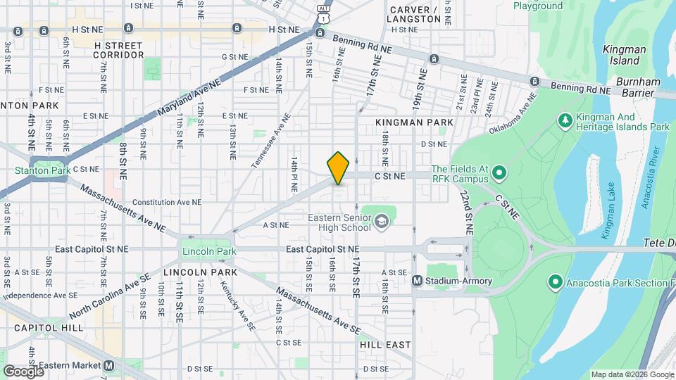 217 16th St NE, Unit 2 Map and Location Details