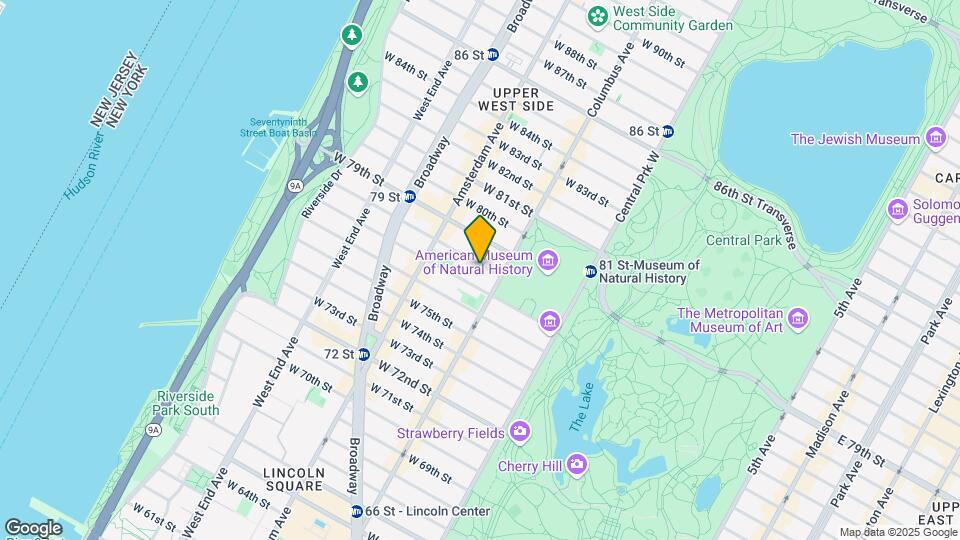 116 W 78th St Map and Location Details