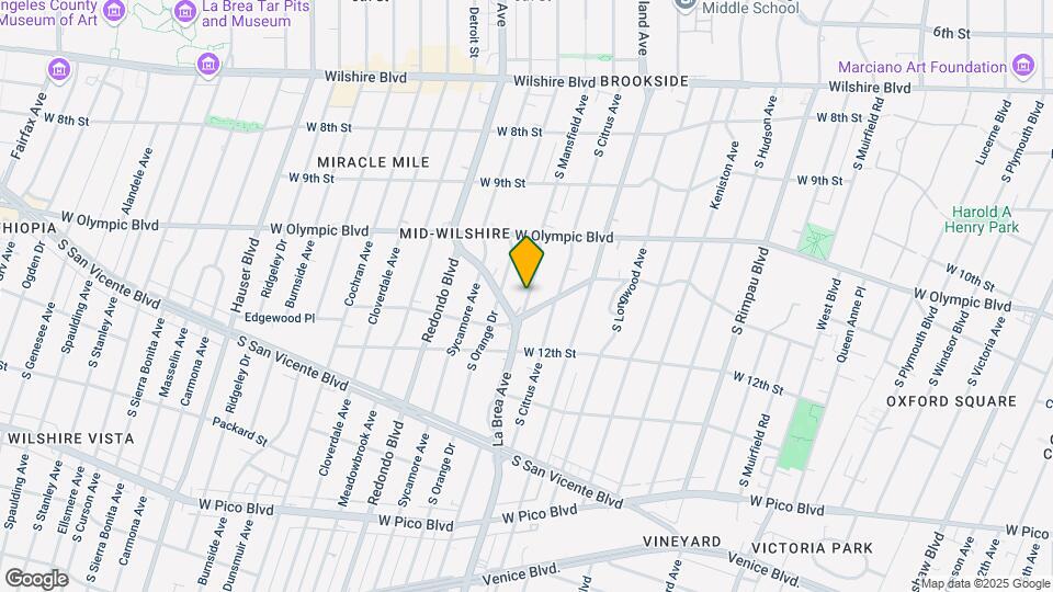 1075 S Mansfield Ave Map and Location Details