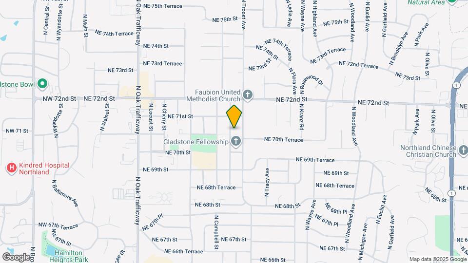 7029 N Harrison St Map and Location Details