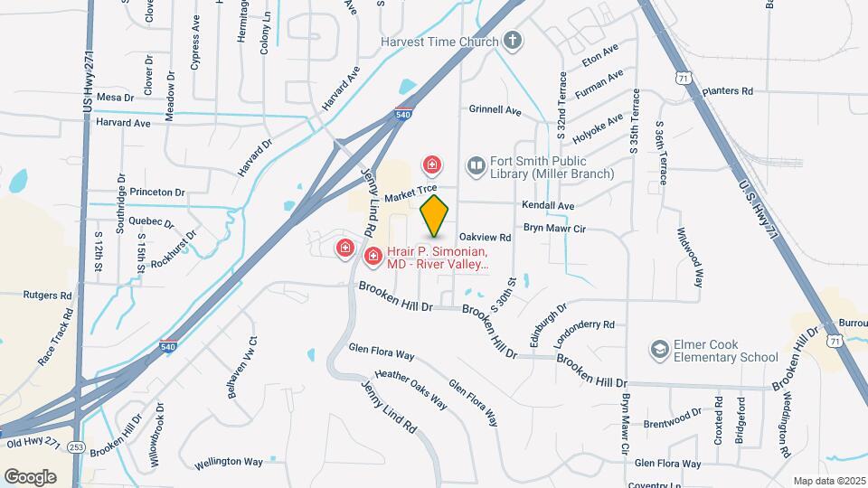 2735 Oakview Rd Map and Location Details