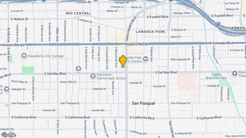 191 Sierra Madre Blvd Map and Location Details