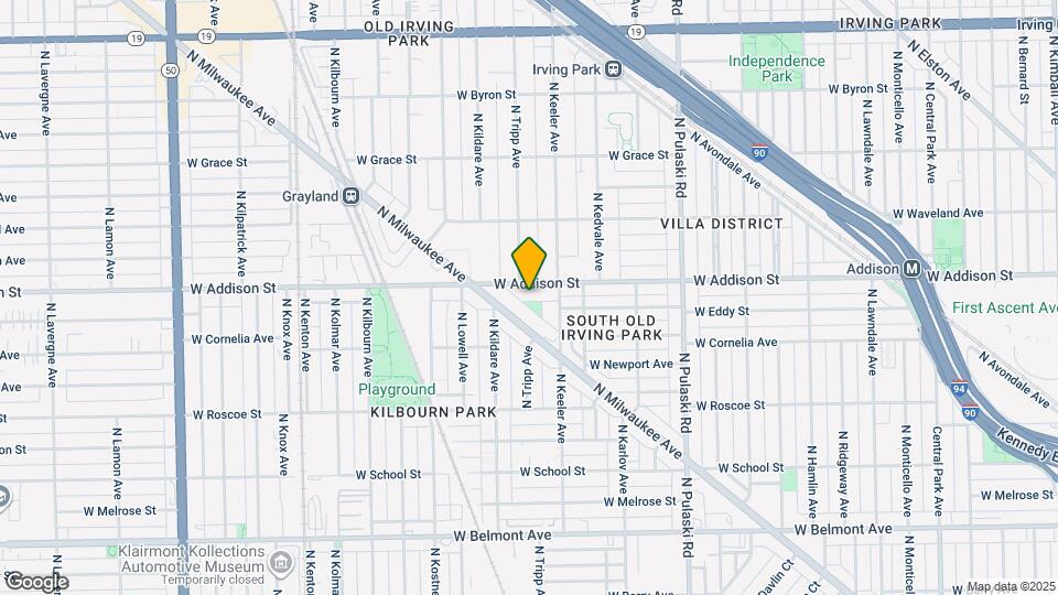 4233 W Addison St, Unit 2 Map and Location Details