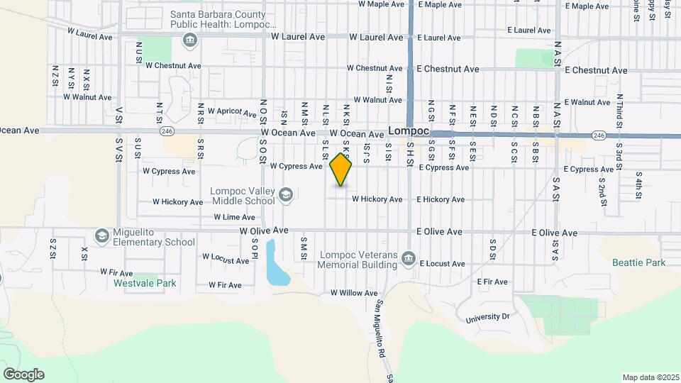 403-409 W Hickory Ave Map and Location Details