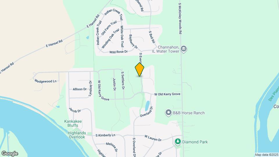 26358 S Evergreen Ln Map and Location Details