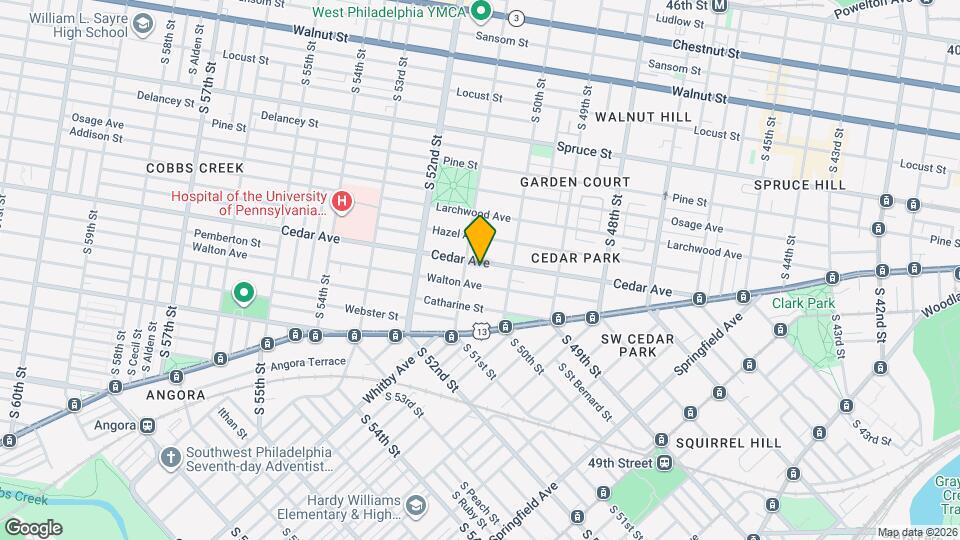 5036 Cedar Ave, Unit Unit 1 Map and Location Details