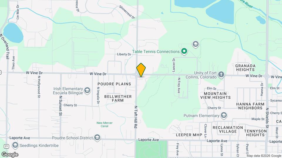 630 N Taft Hill Rd Map and Location Details
