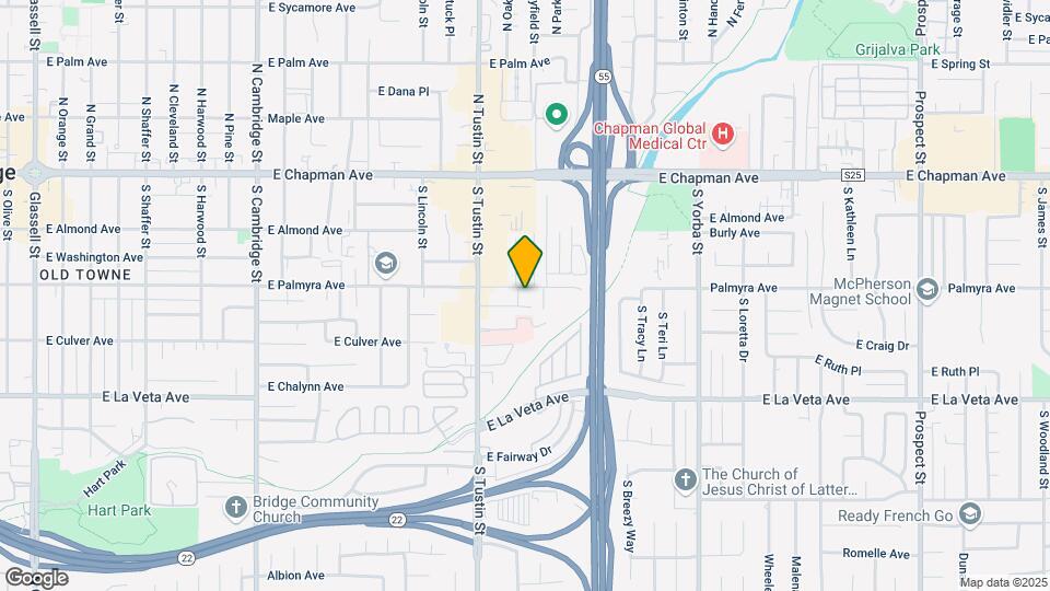 1832 E Palmyra Ave Map and Location Details