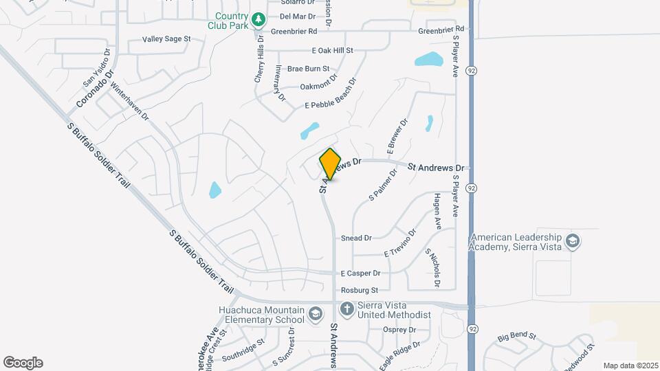 2841 St Andrews Dr Map and Location Details